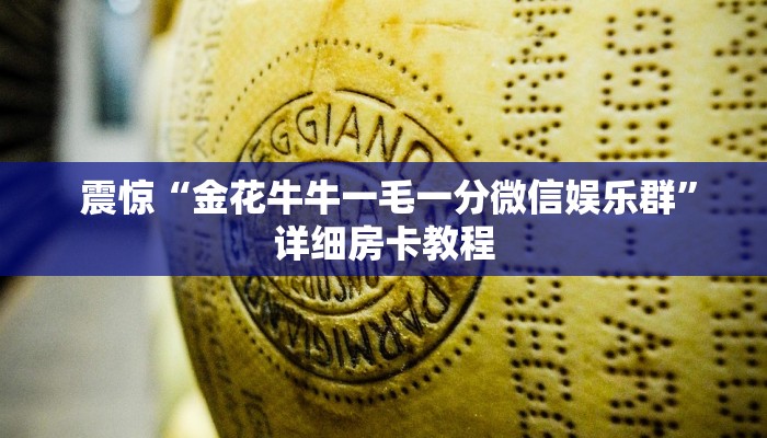  震惊“金花牛牛一毛一分微信娱乐群”详细房卡教程