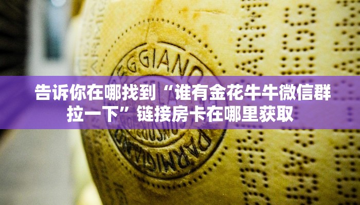 告诉你在哪找到“谁有金花牛牛微信群拉一下”链接房卡在哪里获取 告诉你在哪找到“谁有金花牛牛微信群拉一下”链接房卡在哪里获取