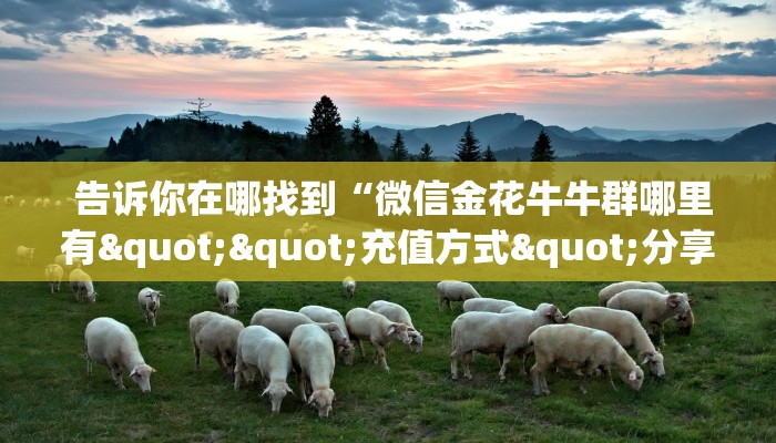  告诉你在哪找到“微信金花牛牛群哪里有""充值方式"分享房卡给大家