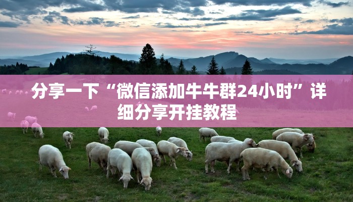  分享一下“微信添加牛牛群24小时”详细分享开挂教程