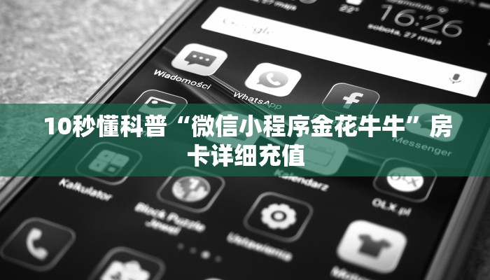  10秒懂科普“微信小程序金花牛牛”房卡详细充值